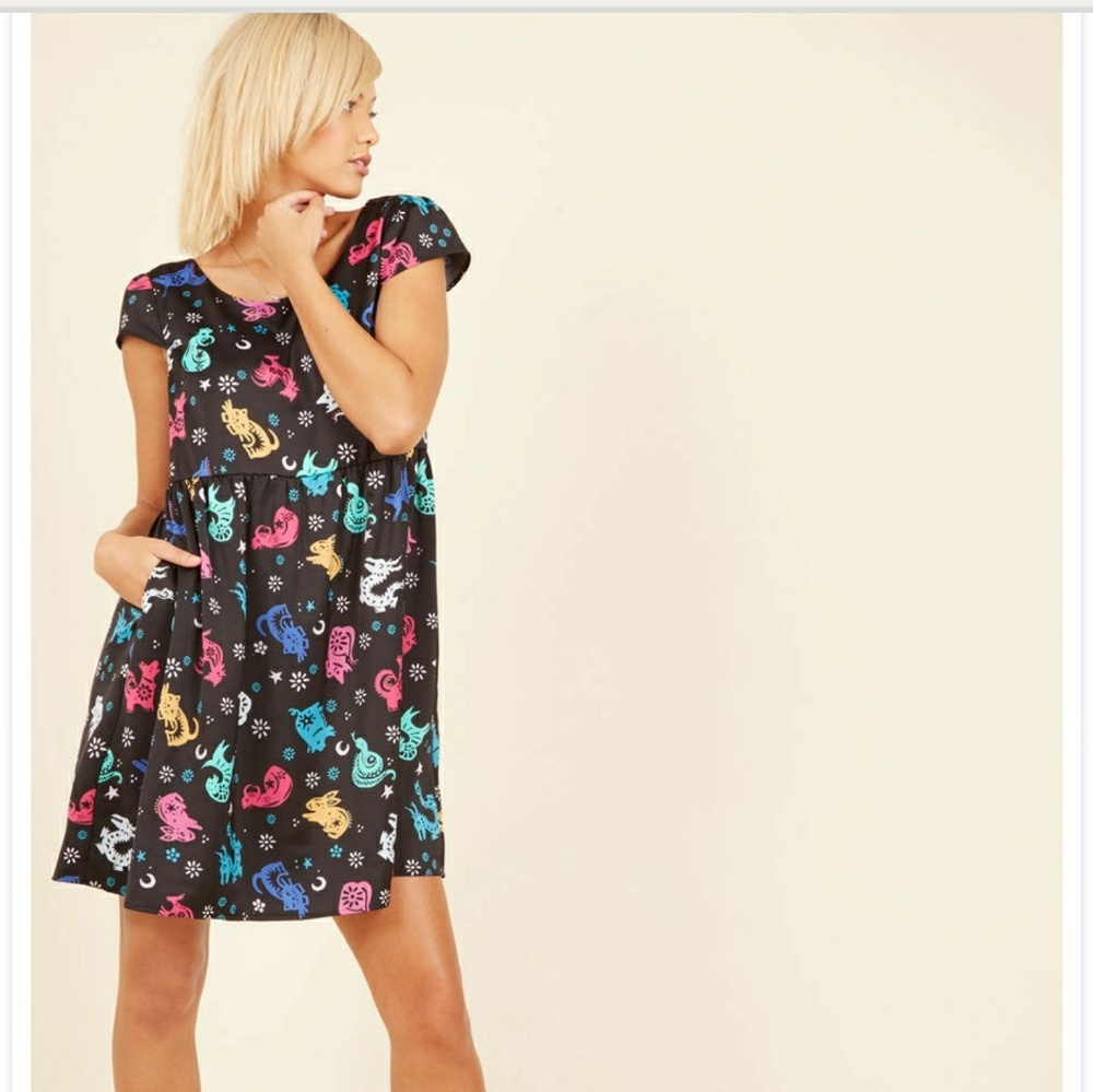 *NWOT* Modcloth Outdone the Fun Babydoll Dress